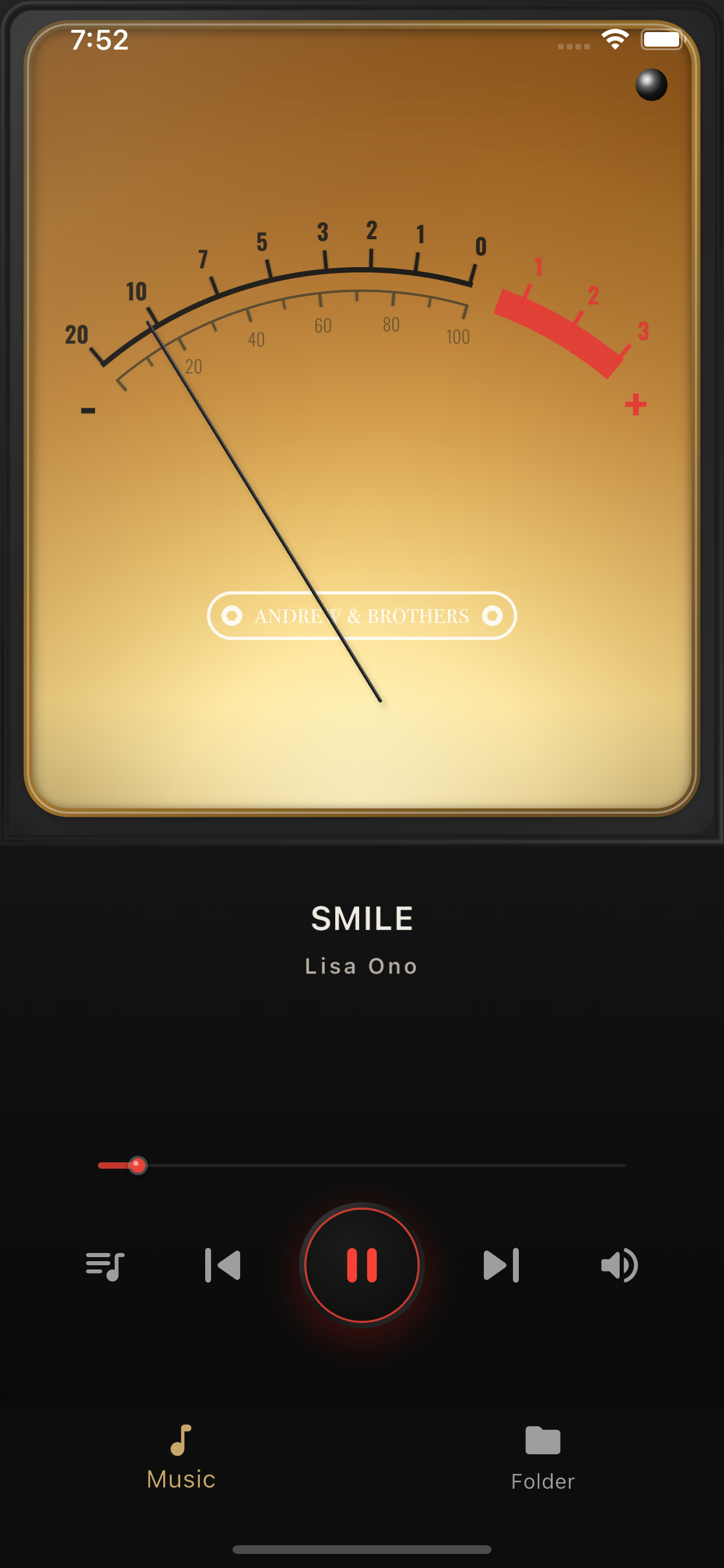 VU meter preview